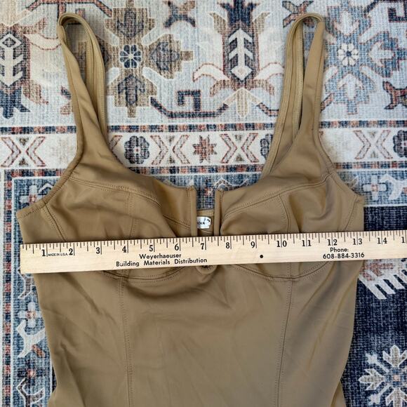 Good American Scuba U Corset Bodysuit in Pecan Women’s Size 3 - Picture 9 of 10